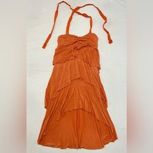 Green Dragon Orange Dress